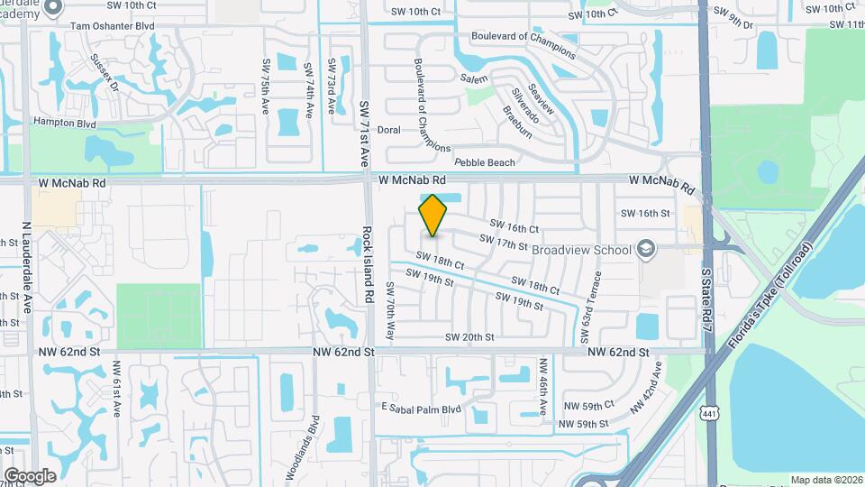 1721 SW 69th Ave Mapa y Detalles de la Ubicación