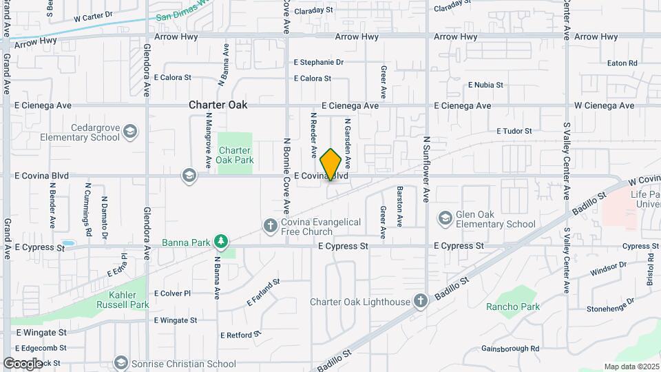 1842 E Covina Blvd Map and Location Details