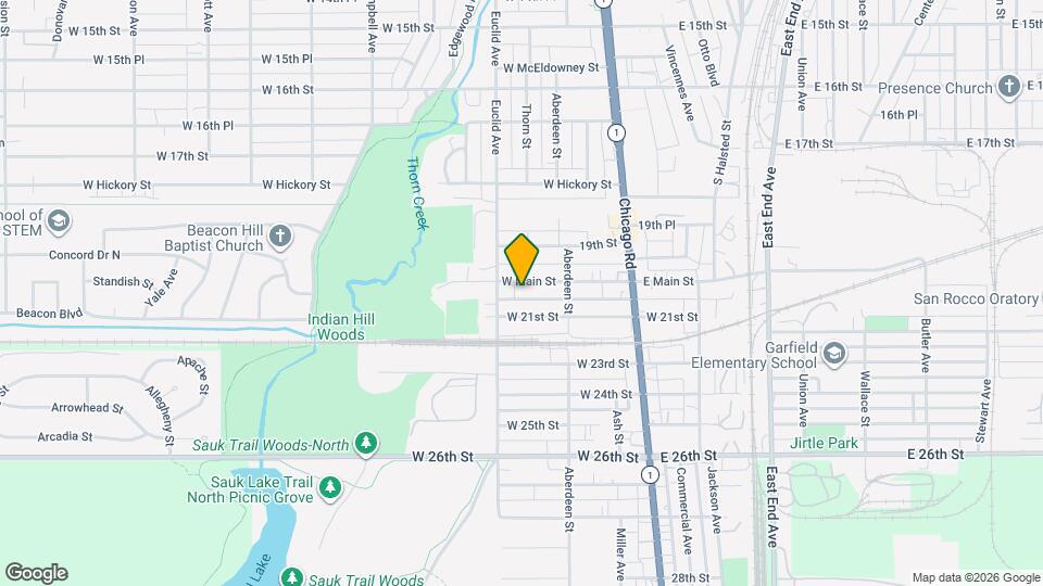 90 W Main St Map and Location Details