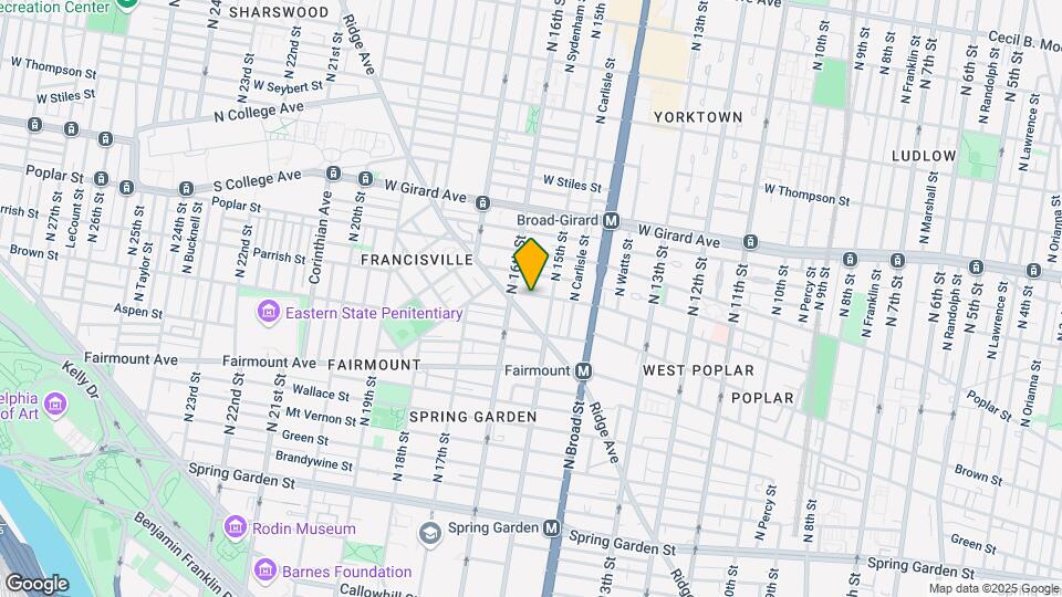 1526 Parrish St Map and Location Details
