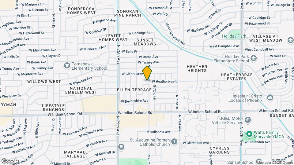 7302 W Heatherbrae Dr Map and Location Details