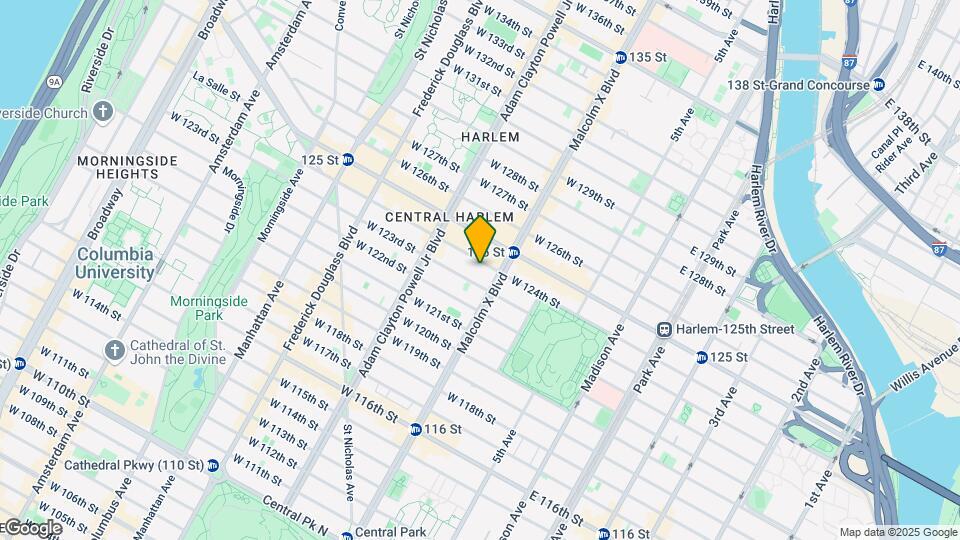 116 W 124th St Map and Location Details