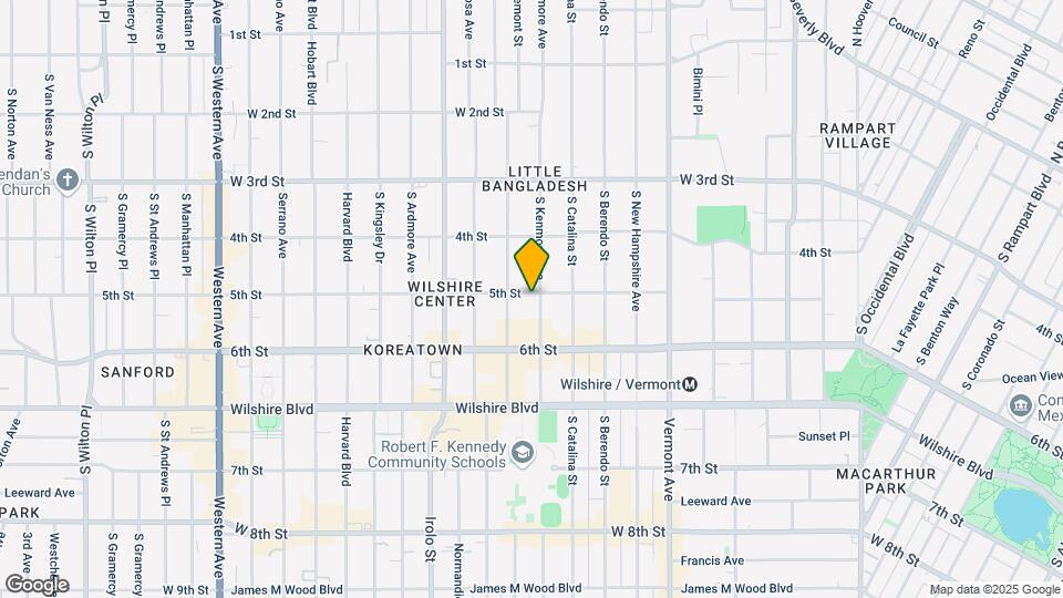 501 S Kenmore Ave Map and Location Details
