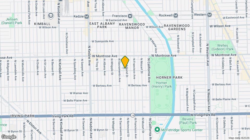 4300 N Richmond St, Unit 1 Map and Location Details