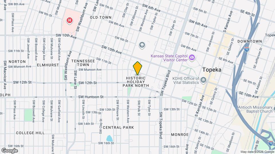 1114 SW Taylor St, Unit 2 Map and Location Details