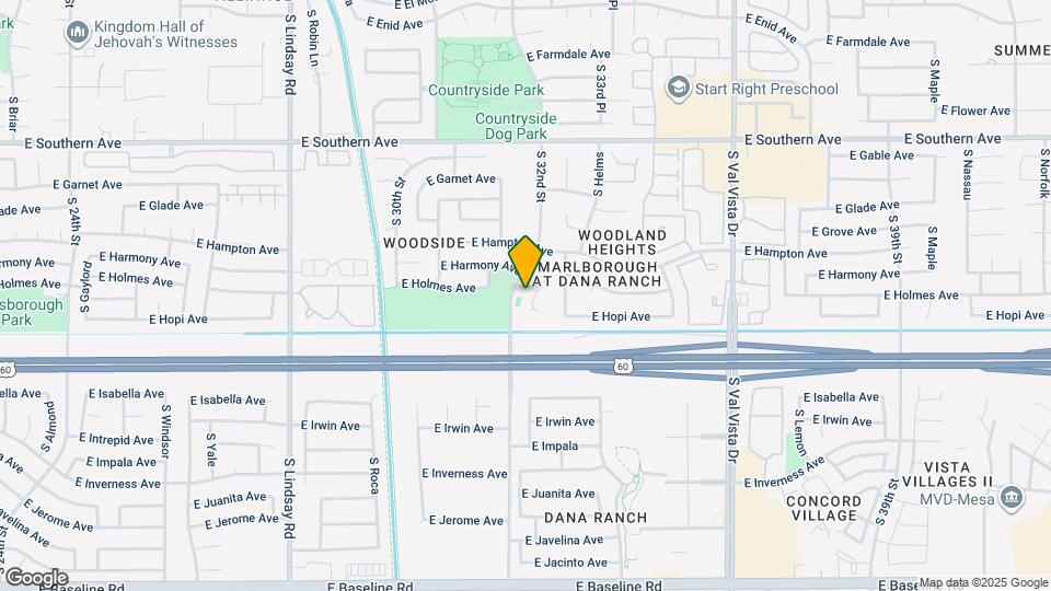 1438 S Creston Cir Map and Location Details