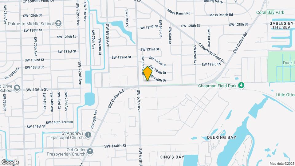 6540 SW 135th Terrace Map and Location Details