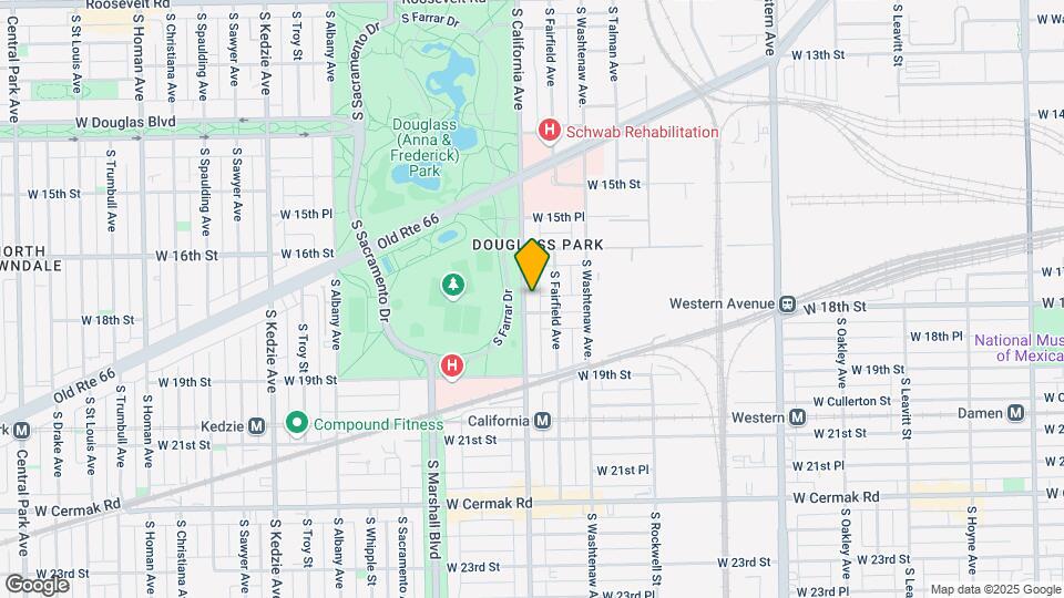1645 S California Ave Map and Location Details