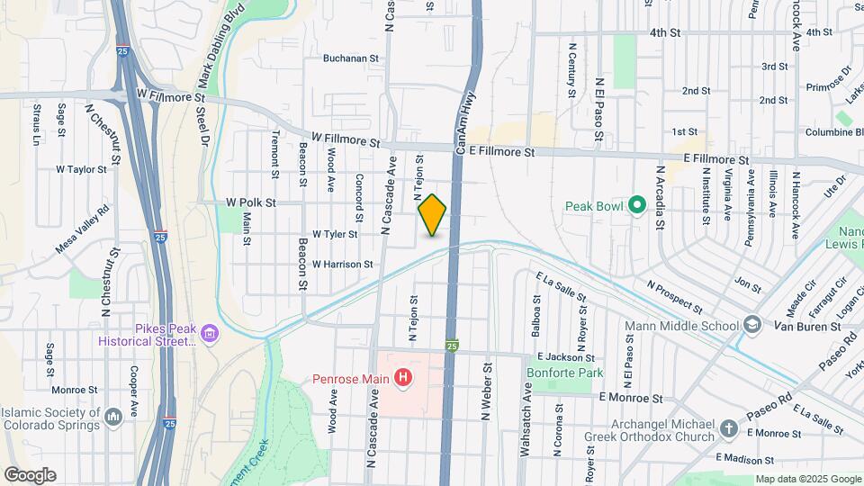 2703 N Tejon St Mapa y Detalles de la Ubicación