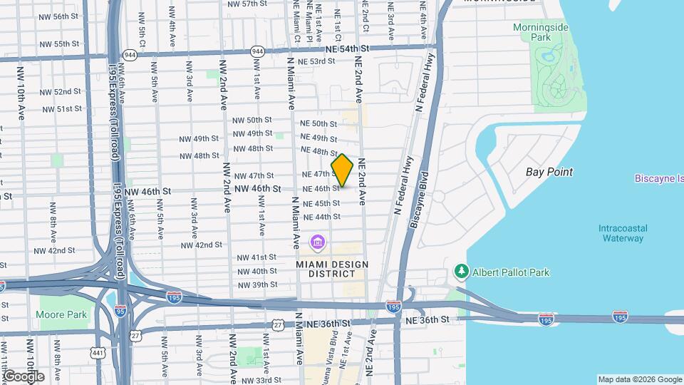 136 NE 46th St Map and Location Details