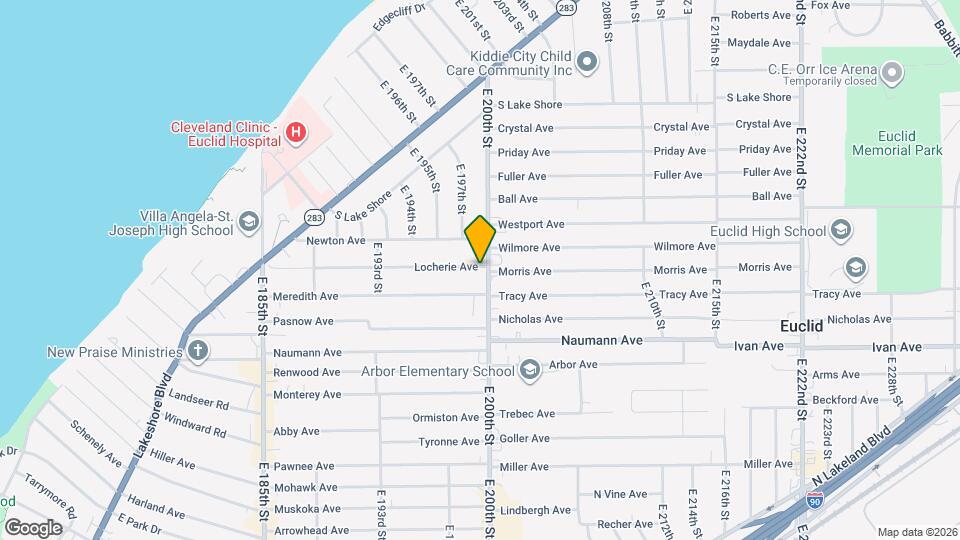 404 E 200th St Map and Location Details