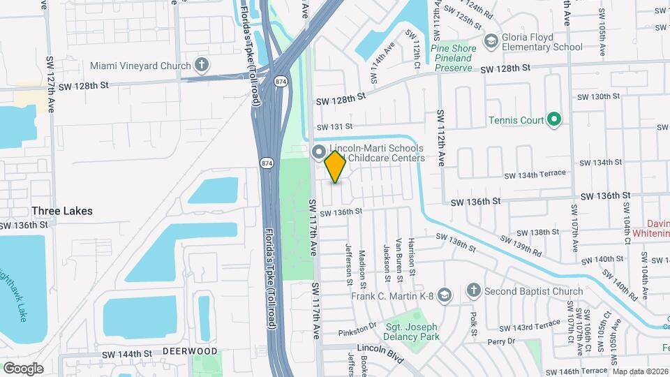 13413 SW 116th Ct Map and Location Details