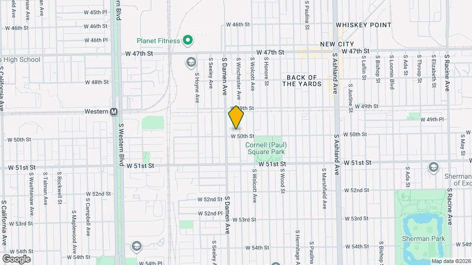 4948 S Winchester Ave Map and Location Details