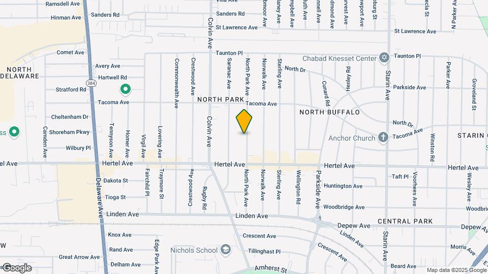 172 N Park Ave Map and Location Details