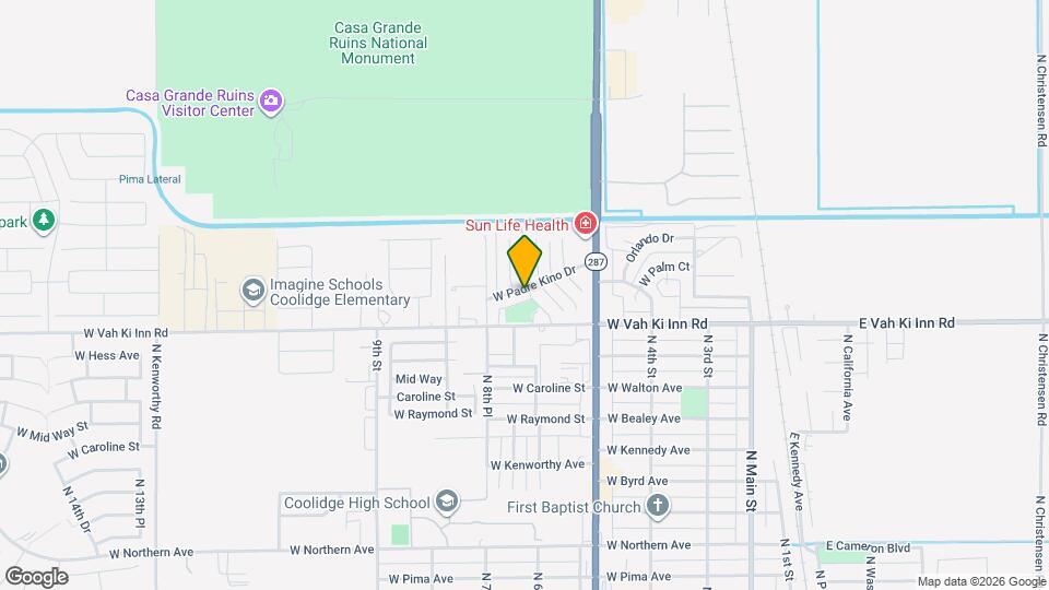 739 W Padre Kino Dr Map and Location Details