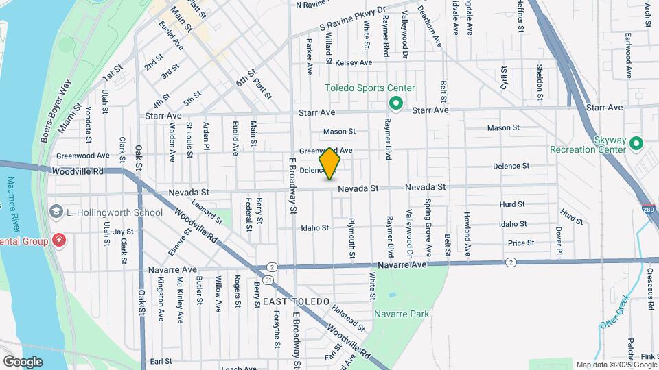 1123 Nevada St Map and Location Details