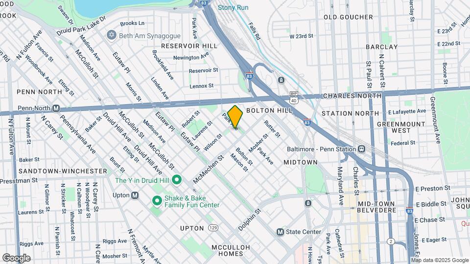 1614 Park Ave Map and Location Details