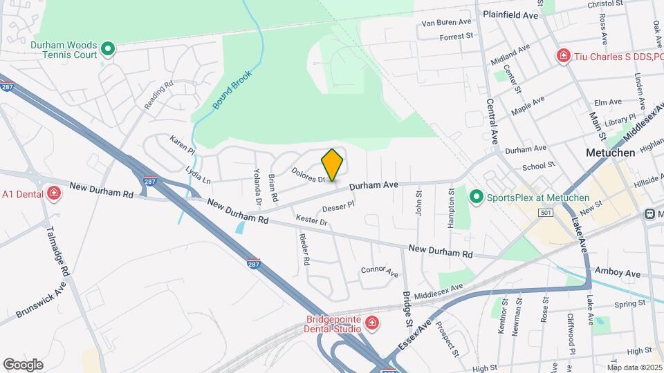 392 Durham Ave Map and Location Details