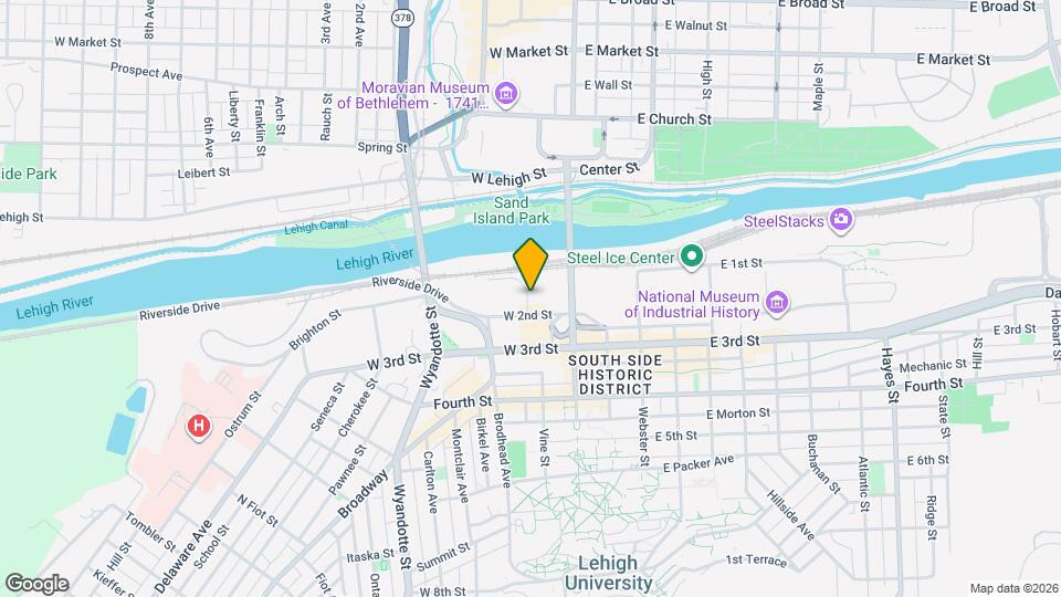 11 W 2nd St Map and Location Details