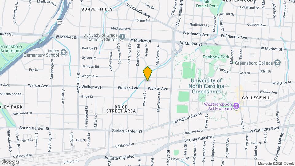 407 Warren St, Unit A Map and Location Details