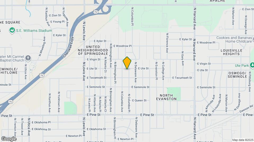 1928 N Columbia Pl Map and Location Details