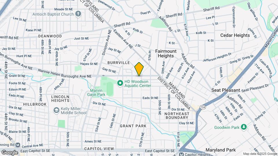 5615 Nannie Helen Burroughs Ave NE Map and Location Details
