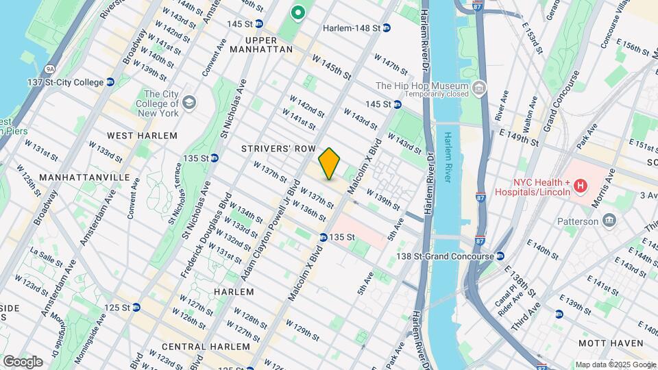 115 W 138th St Map and Location Details
