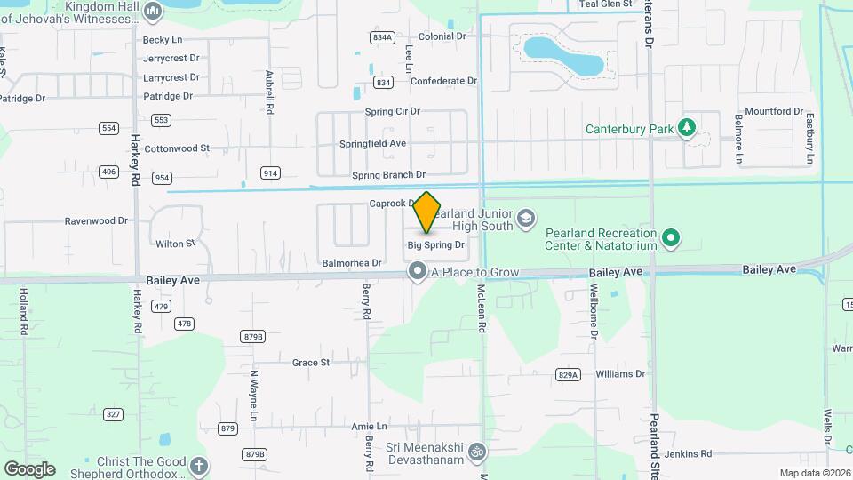 5109 Big Spring Dr Map and Location Details