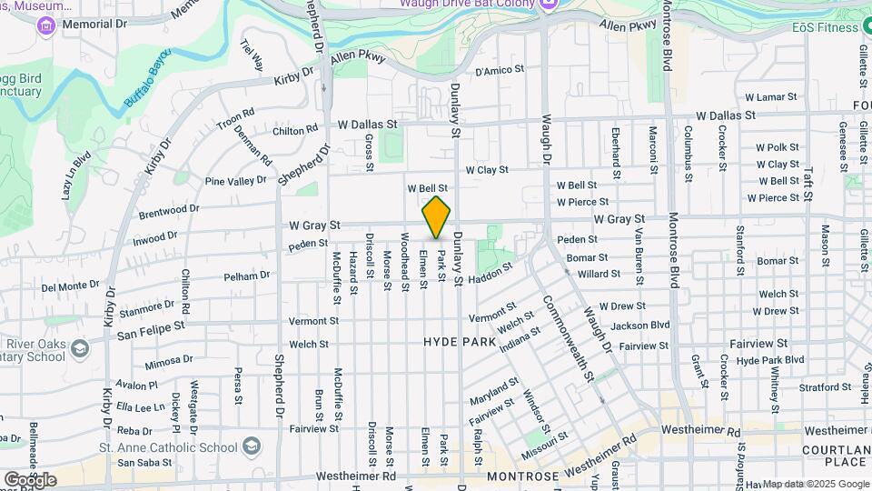 1709 Peden St Map and Location Details