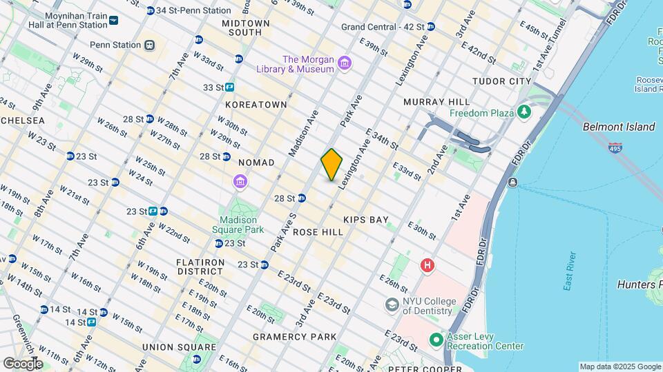 126 E 30th St Map and Location Details