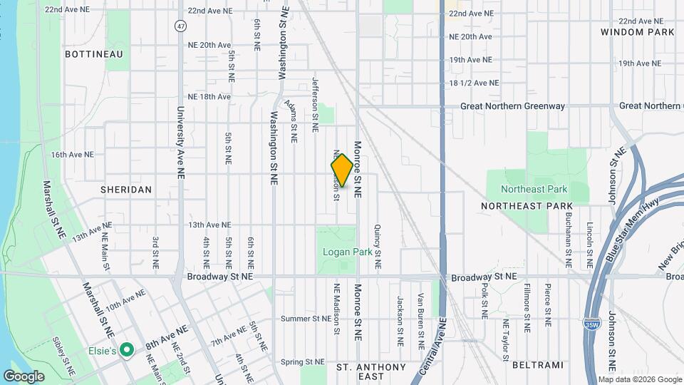 1407 NE Madison St, Unit 1407 Map and Location Details