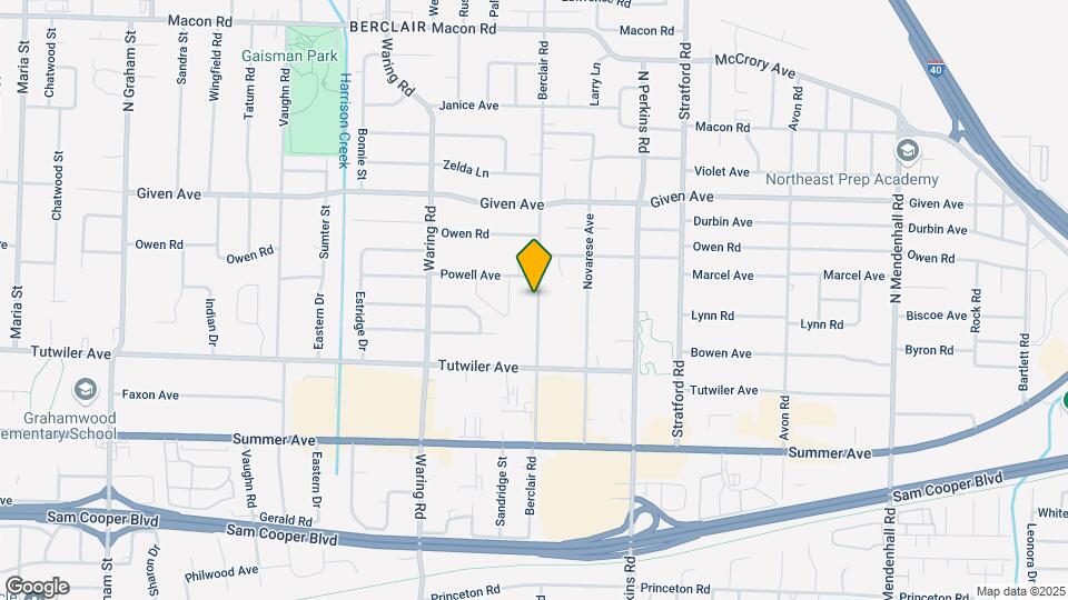 805 Berclair Rd Map and Location Details