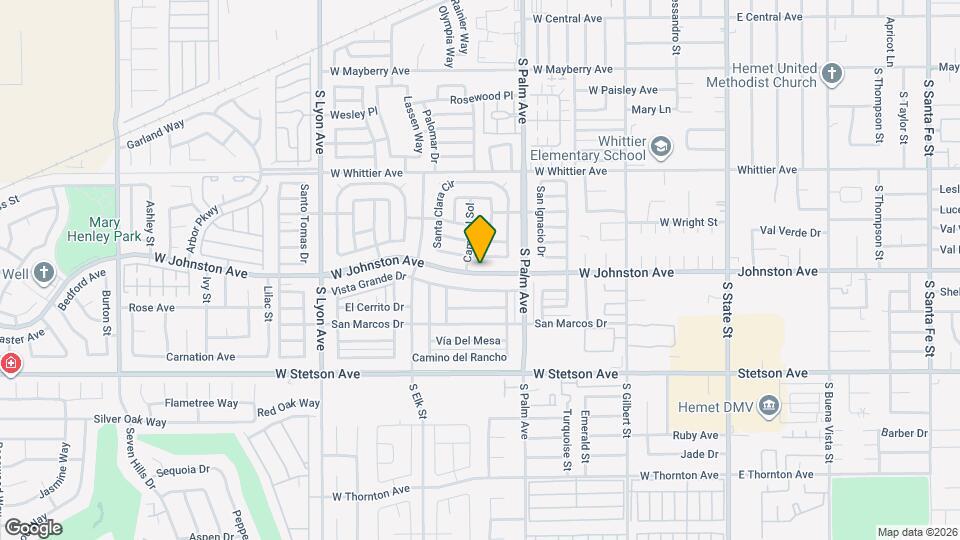 1044 W Johnston Ave Map and Location Details