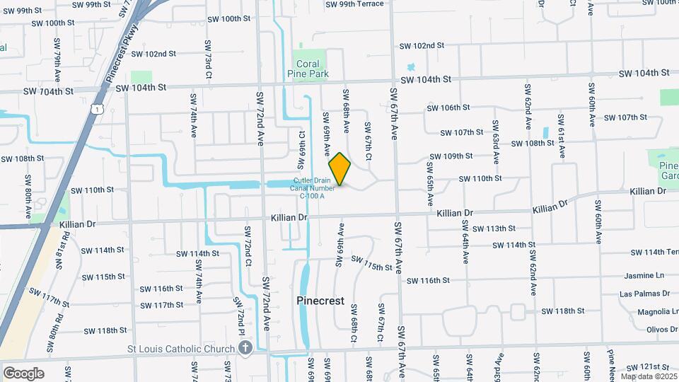 11010 SW 69th Ave Map and Location Details