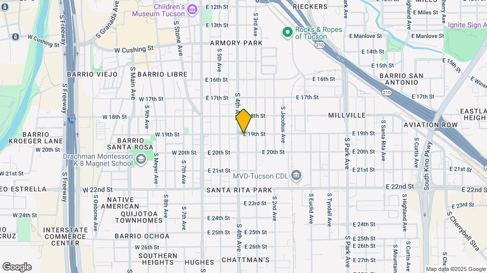312 E 19th St Map and Location Details