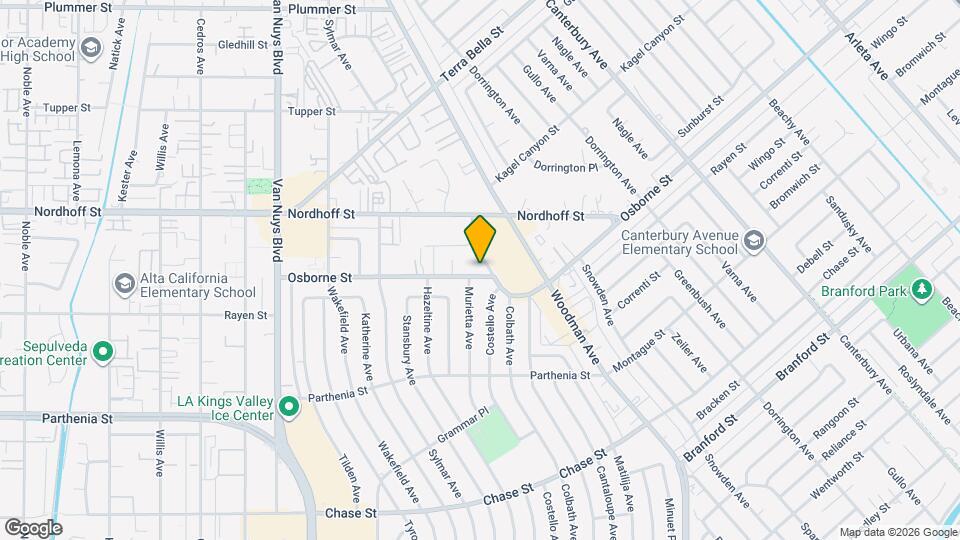 14177 Osborne St Map and Location Details