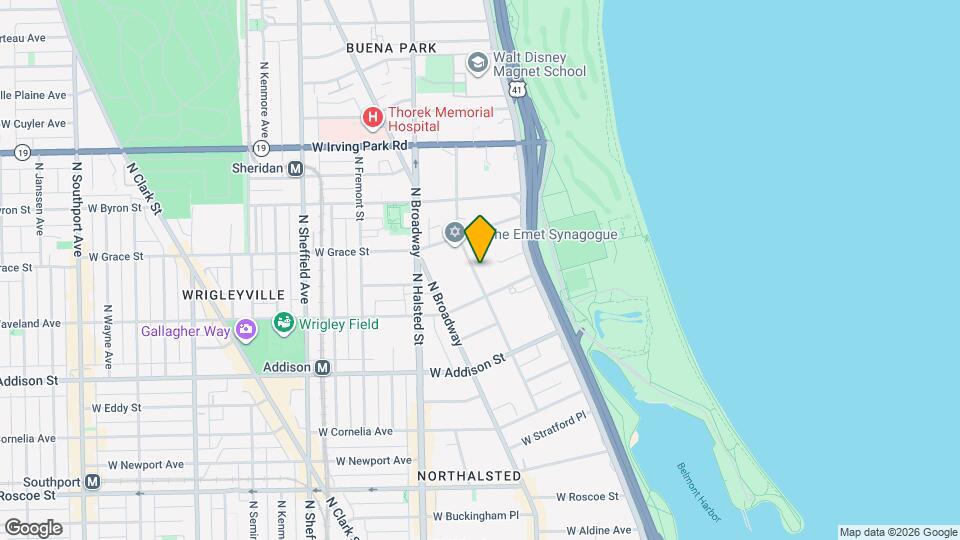 3729.5 N Pine Grove Ave Map and Location Details