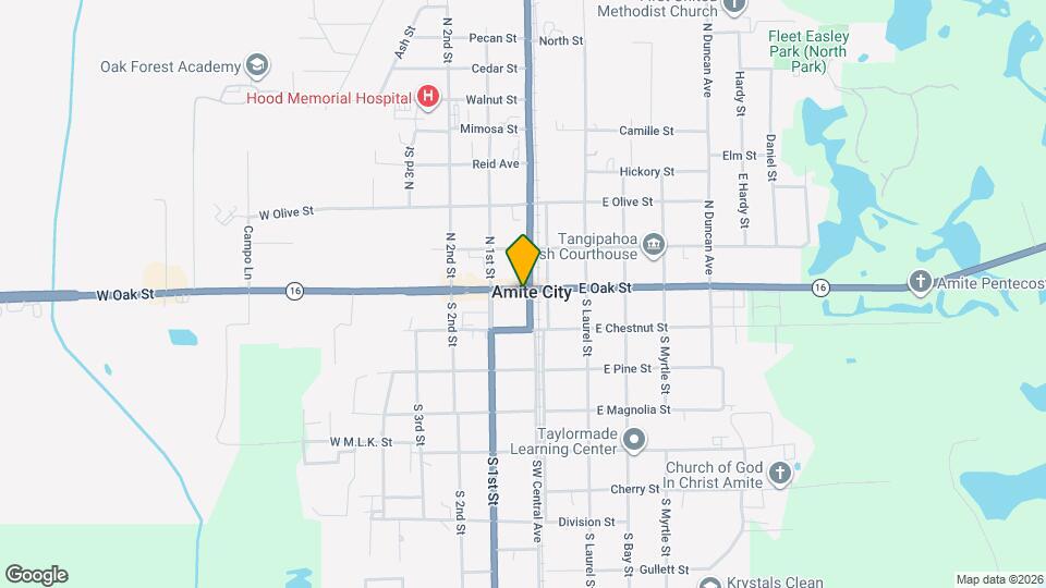 103 W Oak St Map and Location Details