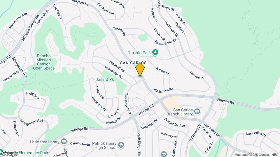 7594 Park Ridge Blvd Map and Location Details