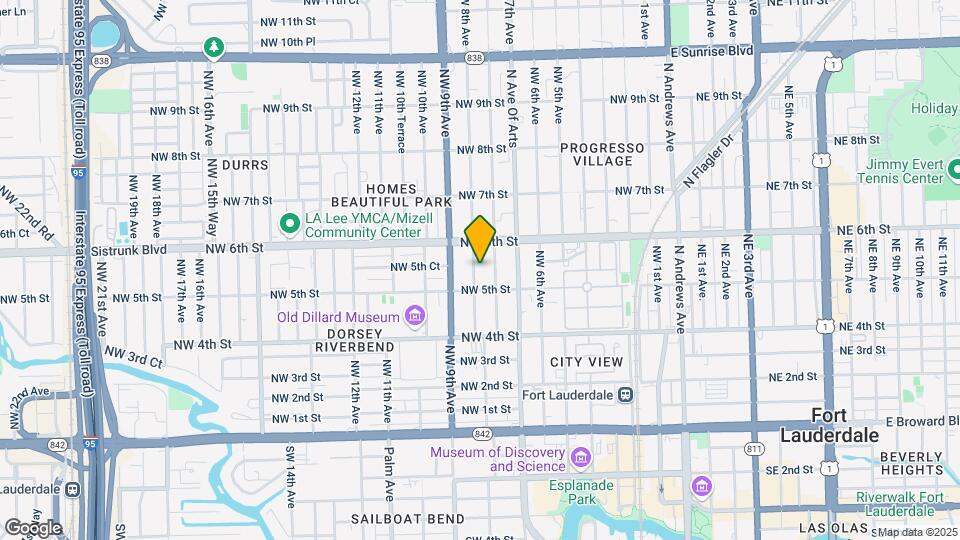 520 NW 8th Ave Map and Location Details