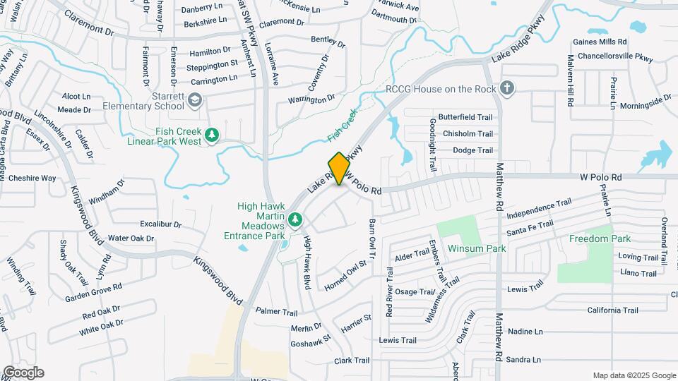 2212 Hobby Falcon Tr Map and Location Details