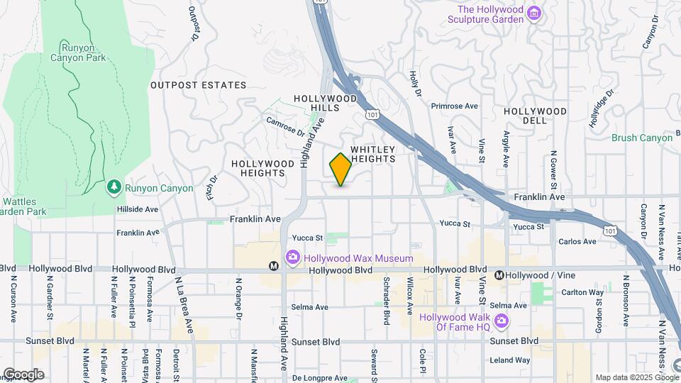 6655 Franklin Ave Map and Location Details