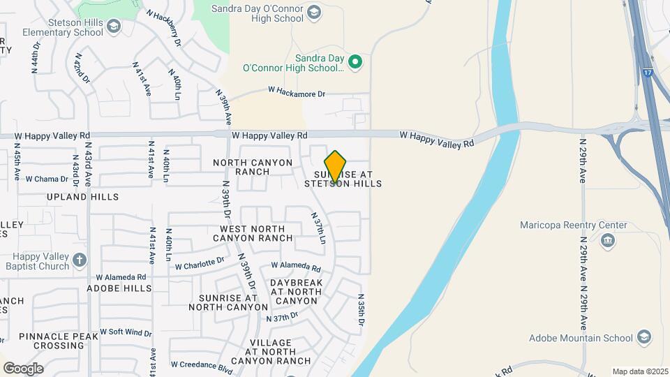 3551 W Whispering Wind Dr Mapa y Detalles de la Ubicación