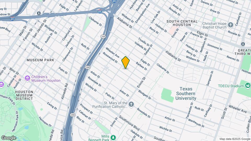 2620 Rosewood St Map and Location Details