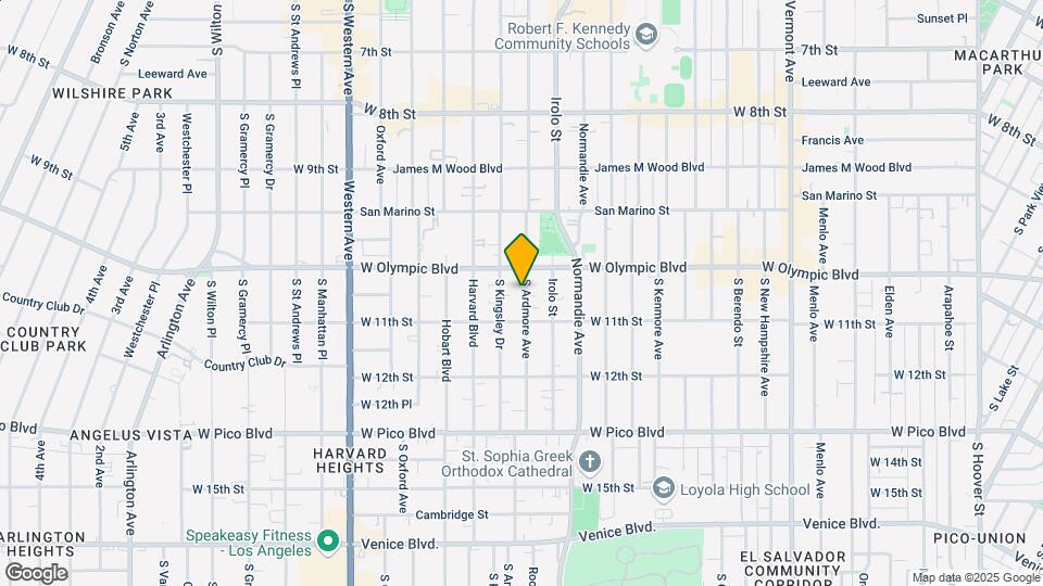 1029 S Ardmore Ave Map and Location Details