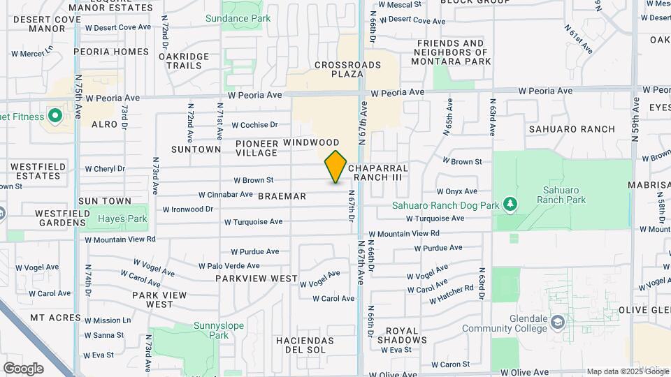 6748 W Cinnabar Ave Map and Location Details