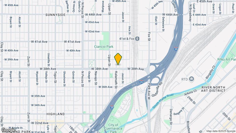 3814 Kalamath St Map and Location Details