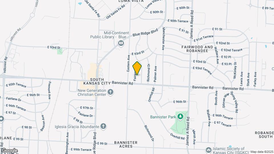 9411 Fairwood Dr Map and Location Details