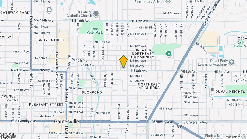 812 NE 8th Ave Map and Location Details