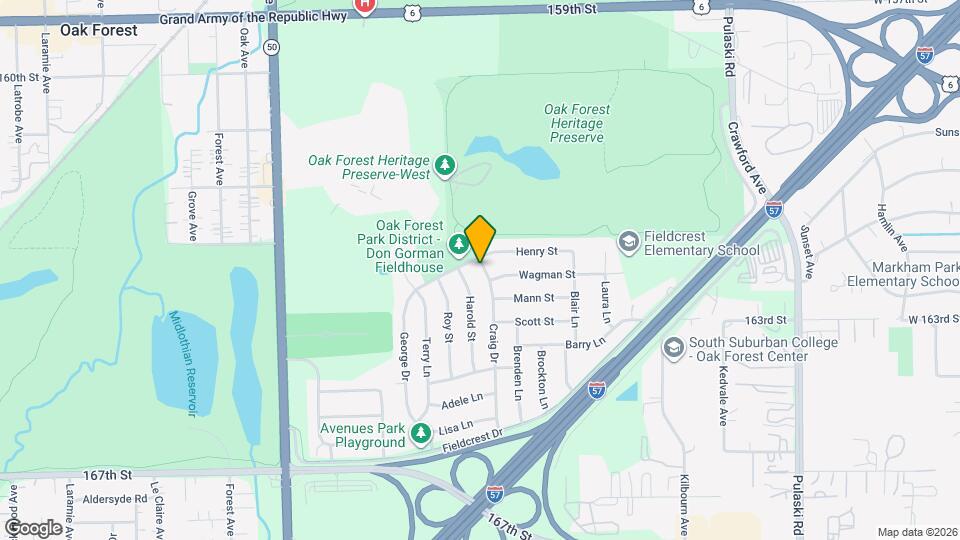 16404 Craig Dr Map and Location Details